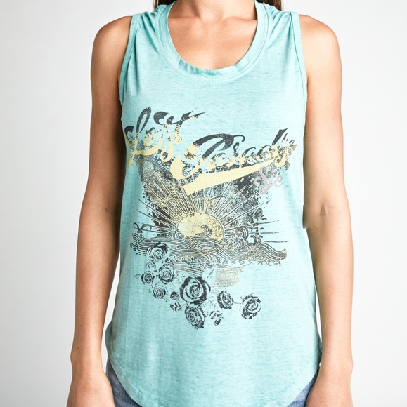 NWOT Silver Jeans Co. Lost Paradise Graphic Tank - Picture 1 of 6